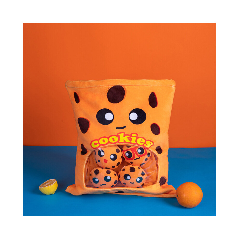 Bonxaif ( Cookies (8 Cookies)) Bubble Tea Boba Cup Plush Toy Pillow Cushion Kids Birthday Gift Yellow