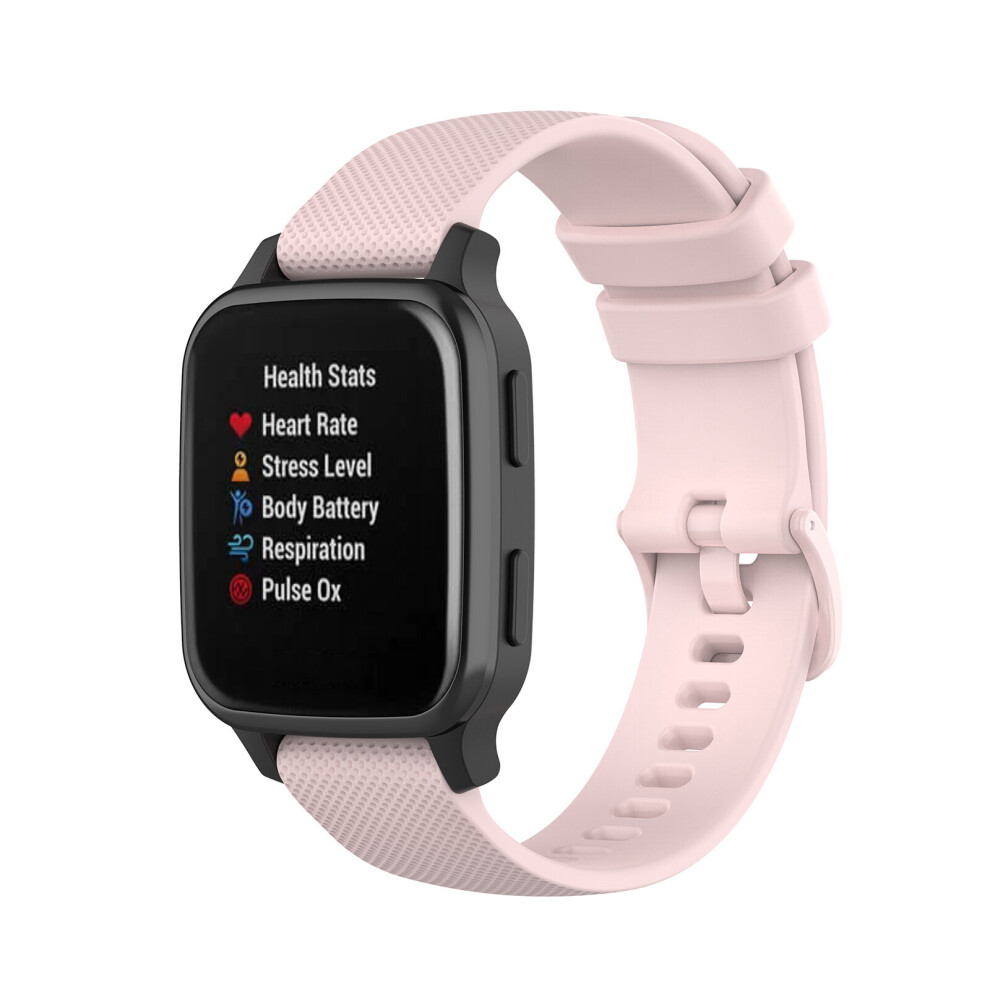 (Rose ) 20Mm Wristband Bracelet Strap Belt For Garmin Venu Sq Vivomove Forerunner Watch Pink 713929764990
