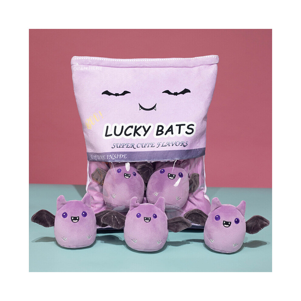 Bonxaif ( (5 Bats)) Bubble Tea Boba Cup Plush Toy Pillow Cushion Kids Birthday Gift Lilac/Purple