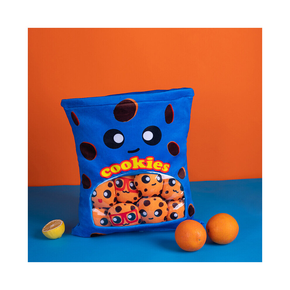 Bonxaif ( Cookies (8 Cookies)) Bubble Tea Boba Cup Plush Toy Pillow Cushion Kids Birthday Gift Blue