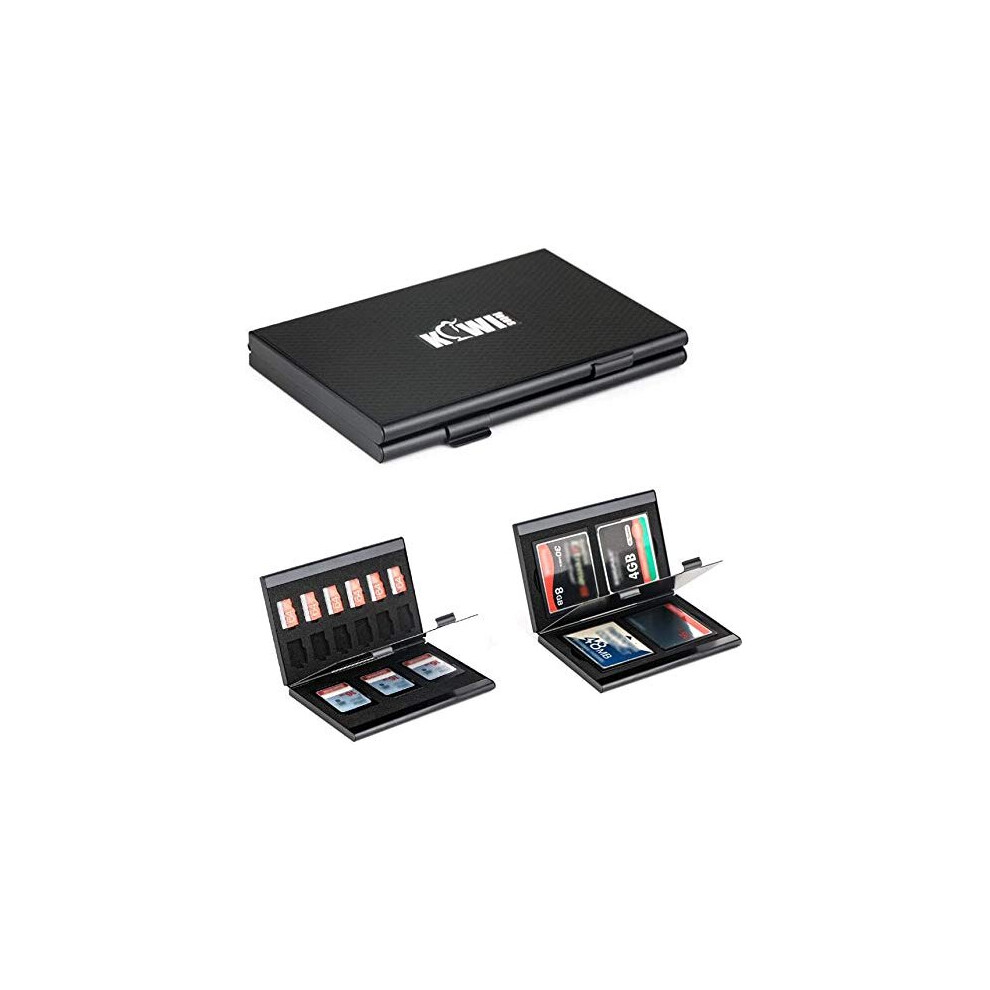 Aluminum Memory Card Case Holder For Sd Sdxc Sdhc/Cf (Compact Flash) / Microsd Sdxc Sdhc Msd Tf/Ns Card, Sd Cards Holder Carrying Box Wallet Storage 6972502076293