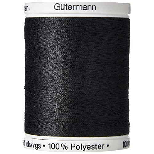 Gütermann Ompelulanka, polyesteri, musta, 1000 m, 5,5x4x4 cm