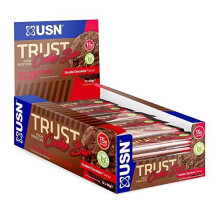 Trust Cookie Bar, Triple Chocolate Protein Cookie: High Protein Bars, Perfect On-the-Go & Post-Workout Protein Snacks (12 x 60g Bars per Pack)
