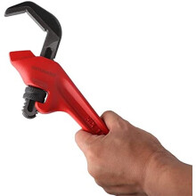 Hexagonal Pipe Wrench, 9.5 inch Hex Offset Heavy-Duty Straight Offset Wrenches TD0507 Portable Hand Tools Capacity: 1 1/8-inch - 2 5/8-inch
