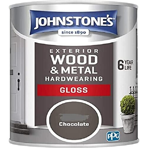 Johnstone's 309143 Weatherguard Exterior Gloss Chocolate, 750 ml