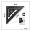 257010 Metric Rafter Square 18cm 2
