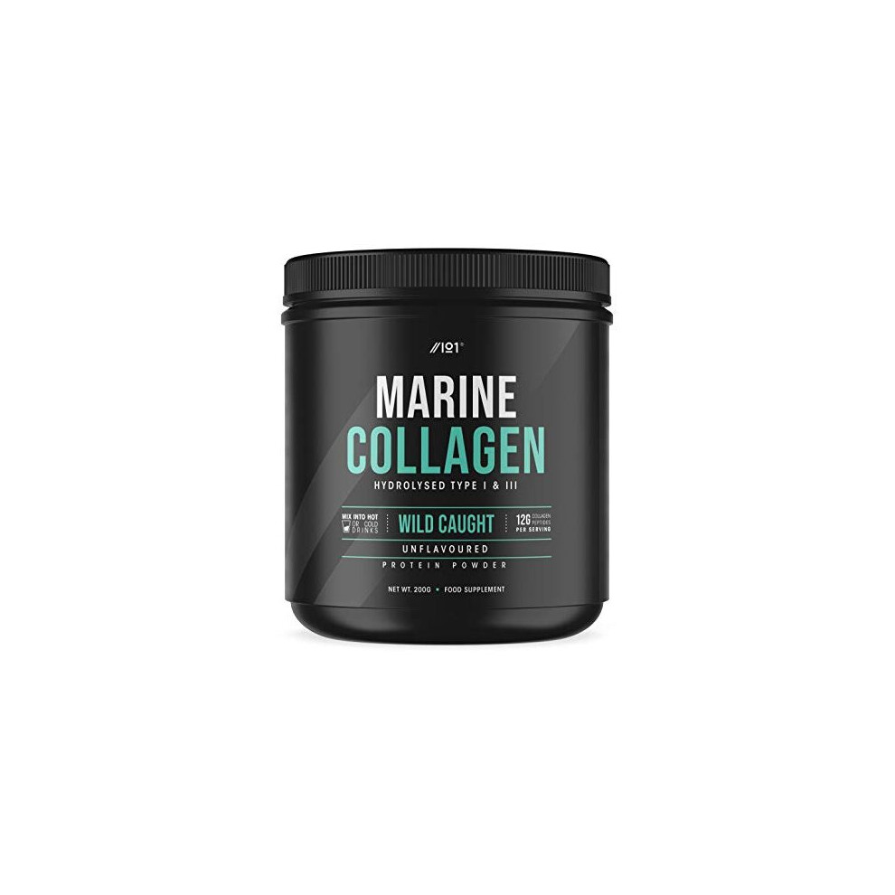 Alpha01 Marine Collagen Powder Supplement - Wild-Caught Canadian Marine Collagen - Unflavoured - Types 1 & 3 Collagen Peptides - Hydrolysed Deep Ocean