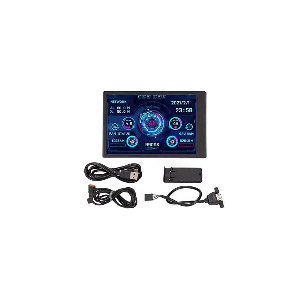 3.5In Ips Usb Mini Screen, Aida64 Pc Cpu Ram Data Monitor Pc Sensor Panel Display Temperature Monitor, English Version Computer Temp Monitor Computer 7897273462719