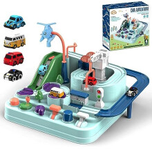 Car Adventure Toy, City Rescue Preschool Educational Toy Vehicle Parent-Child Interactive Racing Kids Toy, Toddler Car Toys for 3 4 5 6 7 8 Year Old