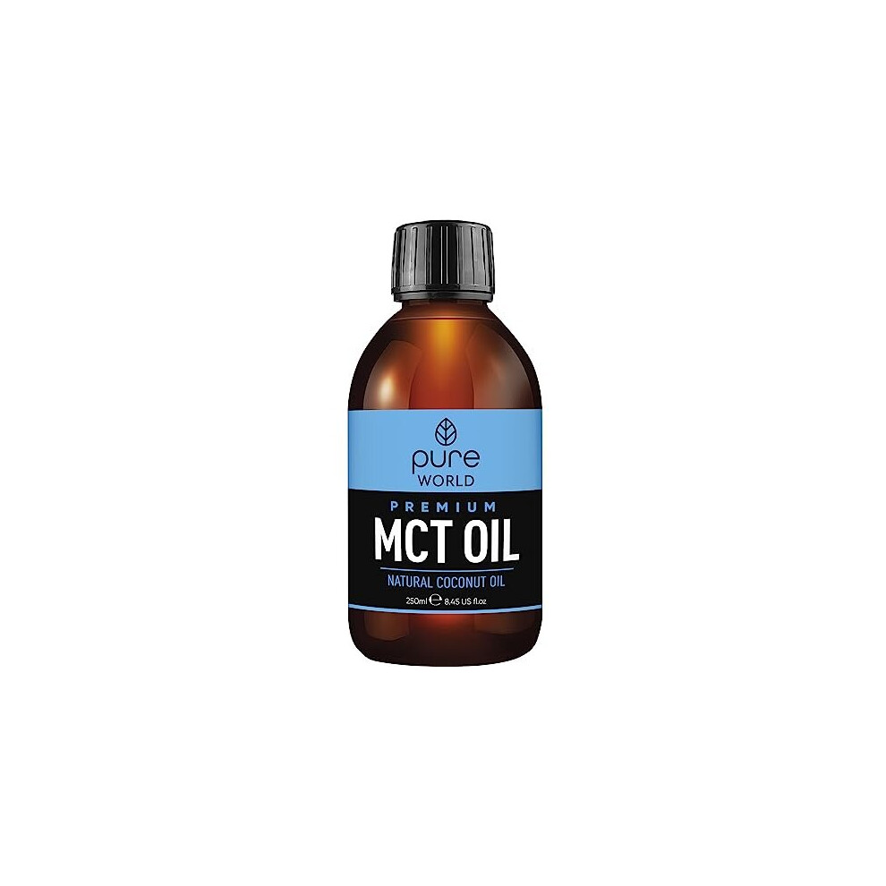 MCT Coconut Oil 250 ML 100% Pure and Undiluted. Premium Quality Coconut Oil. Natural C8 & C10 Vegan