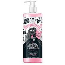 Dog Shampoo 3 in 1 shampoo, Conditioner & Detangler - Raspberry & Lemon dog perfume grooming products for smelly dogs, best dog coat puppy shampoo,