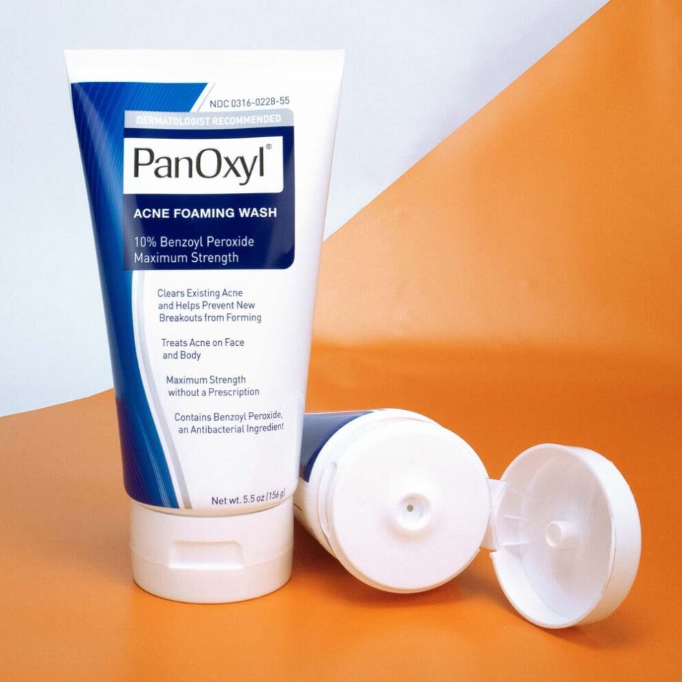 Acne Foaming Wash, Face & Body, 10% Benzoyl Peroxide 156g