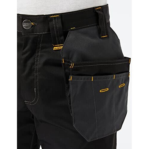 DeWalt Ανδρικό παντελόνι Harrison Work Utility, Κανονική εφαρμογή, Μαύρο/Γκρι, 32W / 31L 1