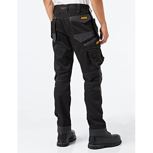 DeWalt Ανδρικό παντελόνι Harrison Work Utility, Κανονική εφαρμογή, Μαύρο/Γκρι, 32W / 31L 2