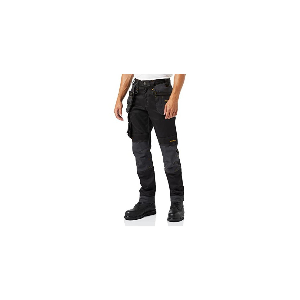 Men's Harrison Work Utility Pants, Regular fit, Black/Grey, 32W / 31L