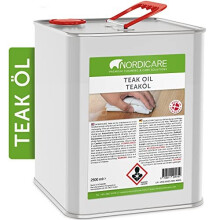 Teak Oil (2,5L) - Wood Oil for The Entire Indoor Area - Revives The Original Color of Wood - Premium Teak Oil Wood Care Oil with Stain Protection -