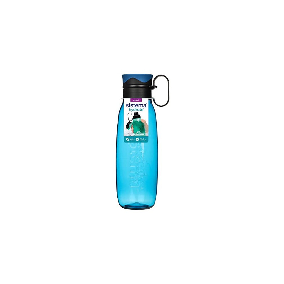 Sistema Hydrate Traverse Tritan Water Bottle 650ml BPA-Free Leakproof - Blue - Image 9