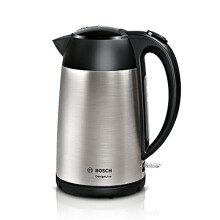 DesignLine TWK3P420GB Stainless Steel Cordless Kettle, 1.7 Litres, 3000W - Silver & Black