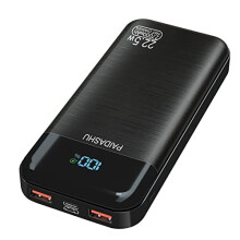 PAIDASHU PS38S Power Bank 27000mAh 22.5W PD USB-C Fast Charge, 3 Outputs + 2 Inputs, LCD Display for Smartphones & Tablets