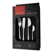 16BXWDR/C Cutlery Set, Stainless Steel, Silver, 16 Piece Set