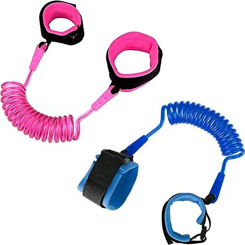 Baby Anti-Lost Gürtel - Sicherheitsleine Für Kleinkinder | 1,5m Bungee Handgelenkband Mit Reflektor