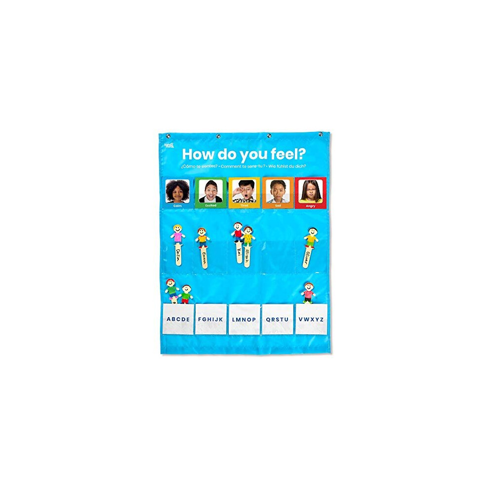 Express Your Feelings Pocket Chart Kids Communicate Emotions To Teachers, Social Emotional Learning, Teacher Supplies For Classroom, Mindfulness For