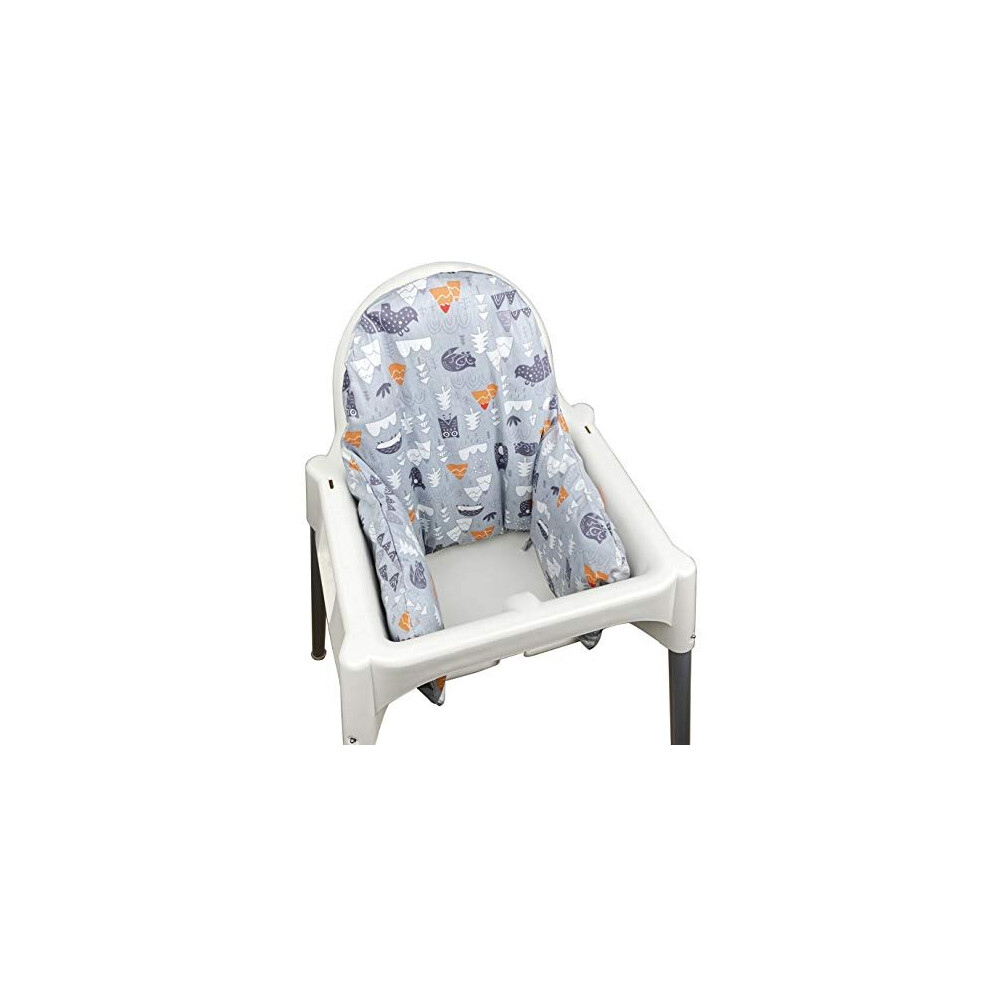Inflatable Cushion Inner Cover Compatible For Ikea Antilop Highchair (Cover Only) (Grey) Grey Zarpma