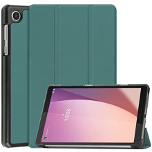 Case for Lenovo Tab M8 (4th Gen) 8 Inch TB300FU / TB300XU, Protective Folio Trifold Stand for Lenovo M8 4th Gen Tablet Case 2022 (Dark Green)