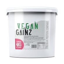 The Bulk Protein Company, Vegan Gainz - Plant Based Protein Powder - Weight Gainer- 32 Servings & 30g Protein Per Serving (Strawberry)
