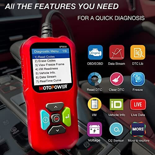 MP69038 Car OBD2 Scanner Code Reader Engine Fault Code Reader Scanner CAN Diagnostic Scan Tool - Elite Edition 2