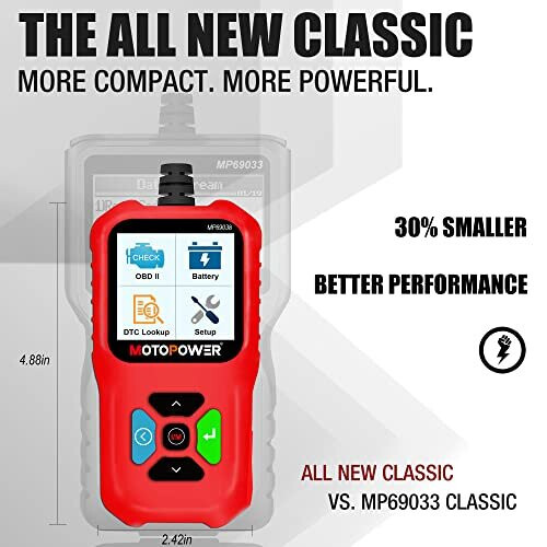 MP69038 Car OBD2 Scanner Code Reader Engine Fault Code Reader Scanner CAN Diagnostic Scan Tool - Elite Edition 1