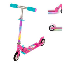 EVO Light Up Inline Kinderscooter Unicorn Edition | Kinderduwstep met 2 wielen en verstelbare duwhoogte | Gemakkelijk opvouwbare Unicorn Kinderstep