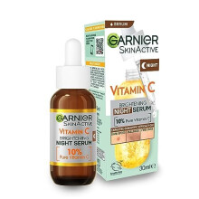 Targeted Anti Dark Spot Night Serum for Face, with 10% Pure Vitamin C & Hyaluronic Acid, Anti Pigmentation & Dullness, For All Skin Types, Approved by