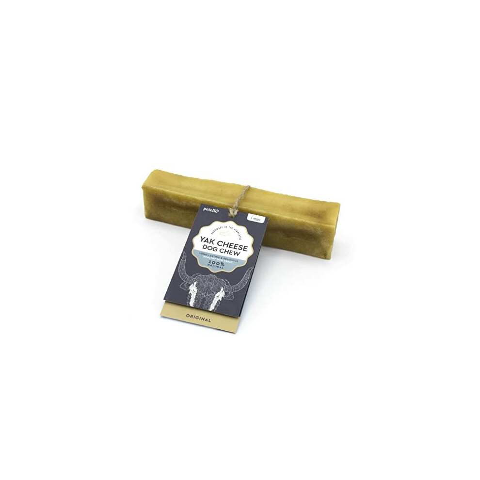 Petello Yak Cheese Himalayan Dog Chew Protein Rich Long Lasting Dog Treat 115G, Natural