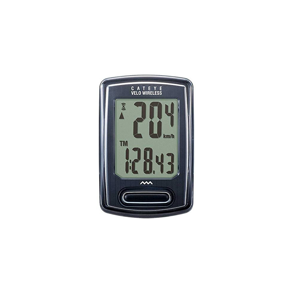 Cateye Velo Wireless Stealth Edition Cycle Computer, Black