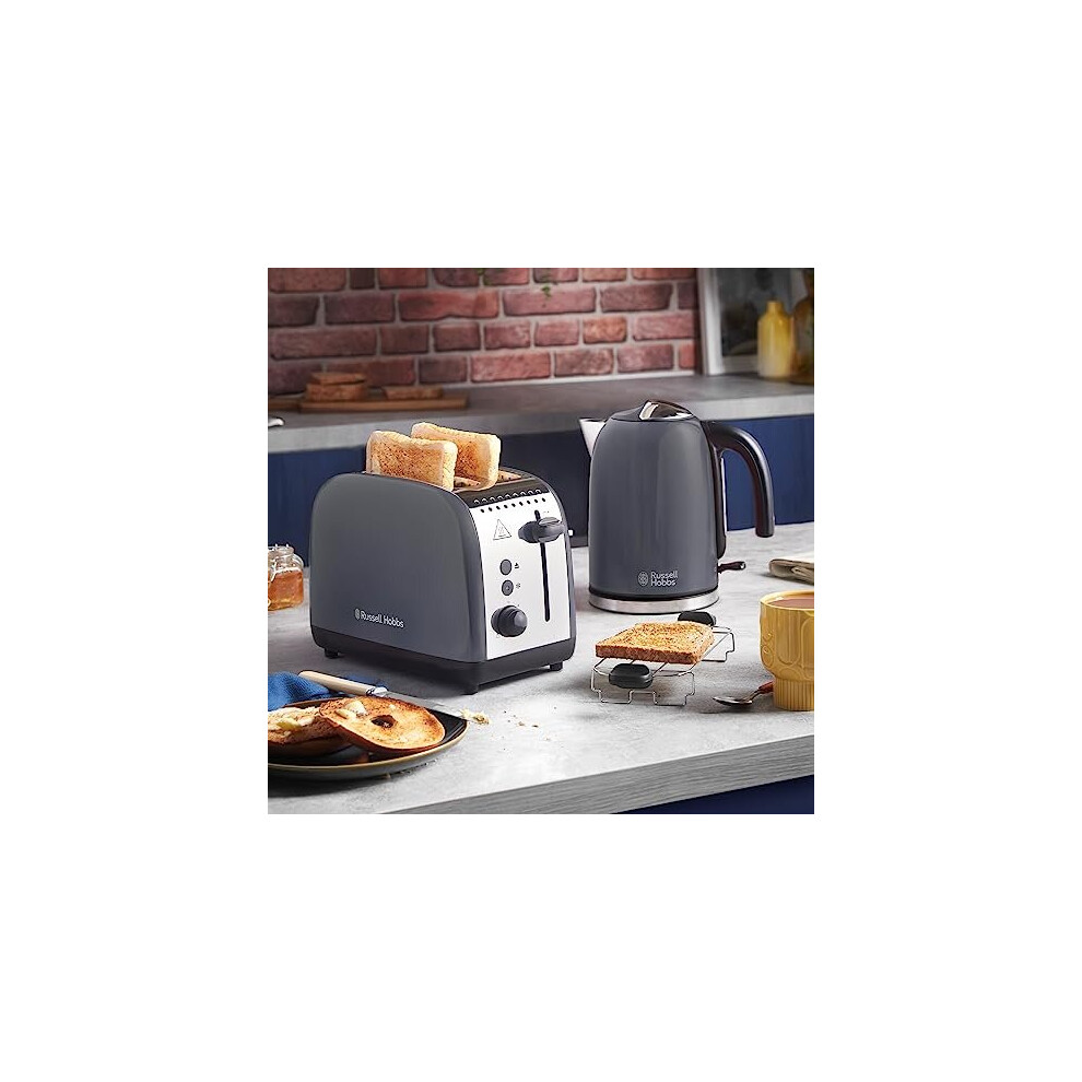 26552-stainless-steel-2-slice-toaster---long-slots-with-6-browning-settings-and-high-lift-feature--grey