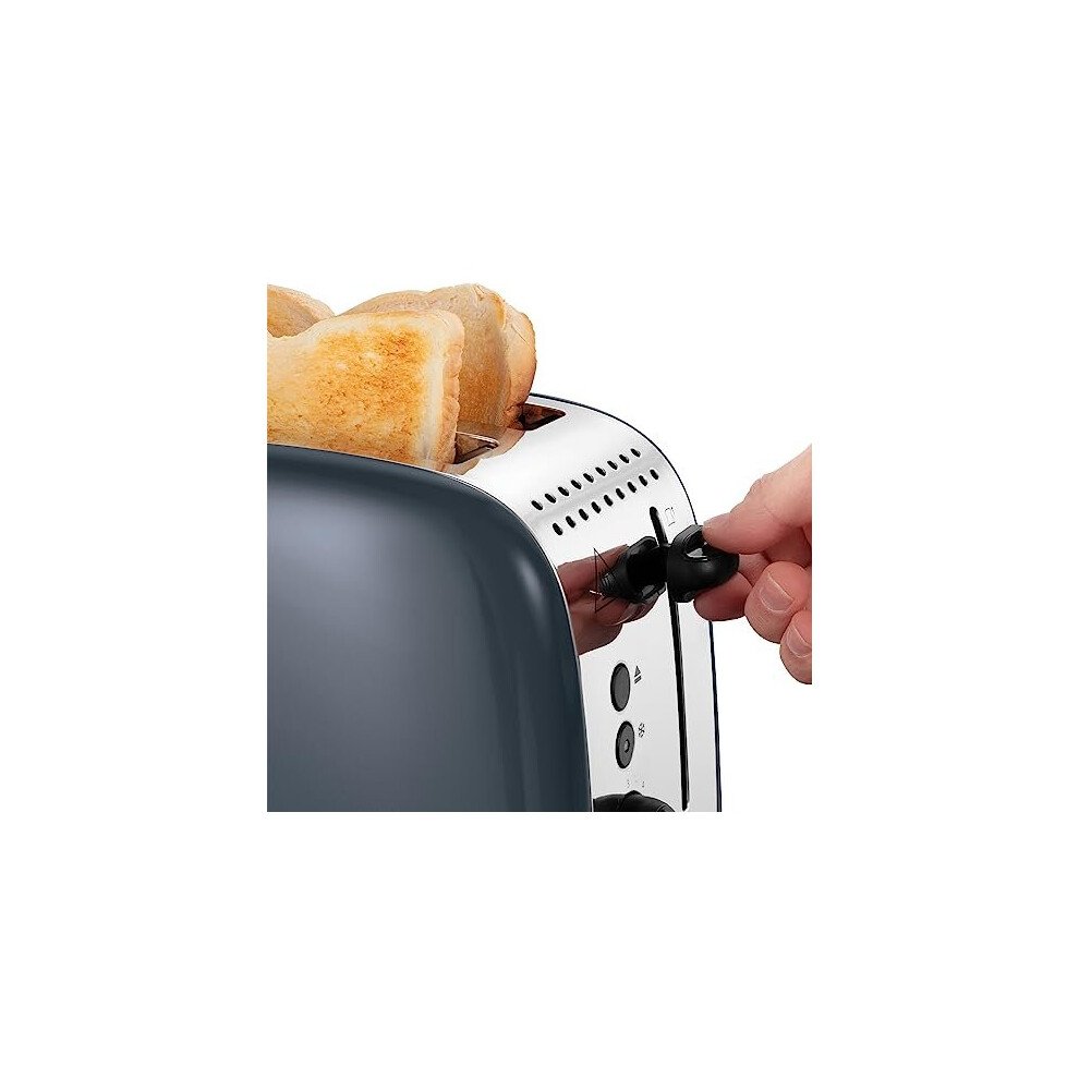 26552-stainless-steel-2-slice-toaster---long-slots-with-6-browning-settings-and-high-lift-feature--grey