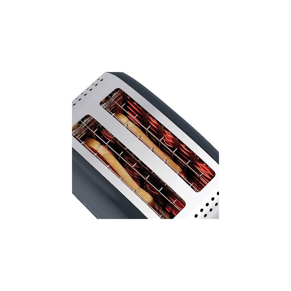 26552-stainless-steel-2-slice-toaster---long-slots-with-6-browning-settings-and-high-lift-feature--grey