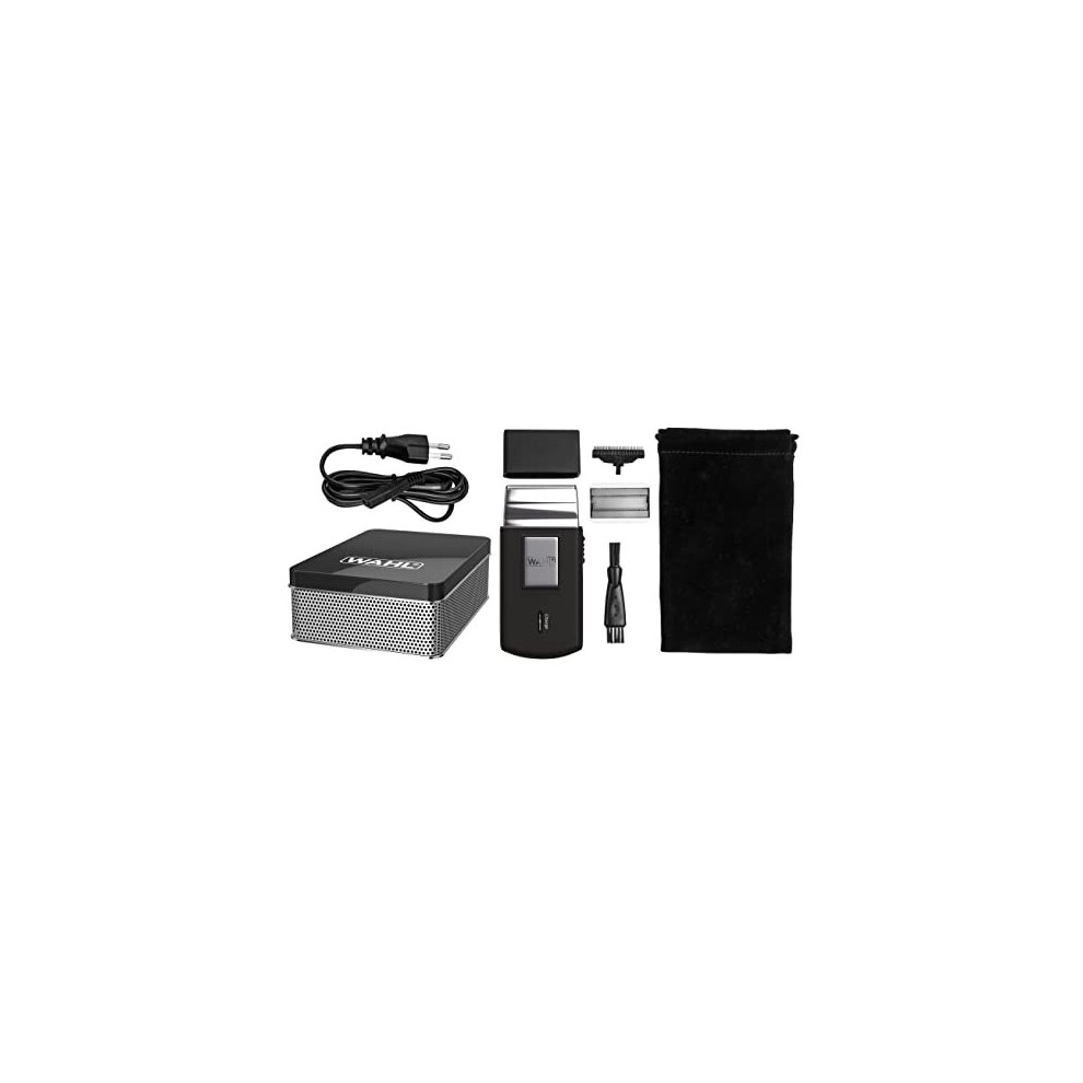 Travel Shaver - Cordless and rechargeable electric shaver for men, ideal for traveling, for cutting hair and beard, compact and portable