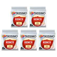 Kenco Flat White Coffee Pods x8 (Pack of 5, Total 40 Drinks)