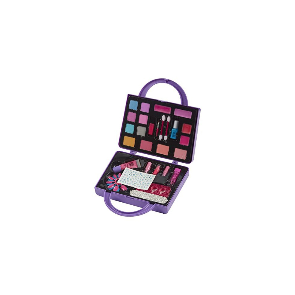 07751 Shimmer and Sparkle InstaGlam All in one Beauty Purse Set Washable Real Makeup for Kids