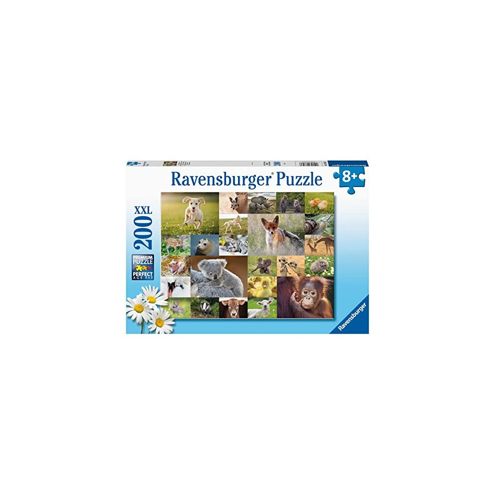 Ravensburger Children's Puzzle - 13353 Cute Animal Babies - 200 Pieces Puzzle For Children From 8 Years - Jigsaw Puzzle