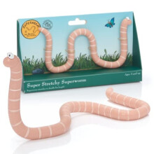 Julia Donaldson Stetchy Worm from Gruffalo and Friends | Official Superworm Super Stretchy Toy from The Axel Scheffler Childrens Books and Films,
