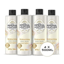 Moisturising Shower Gel - Cotton Flower & Vanilla Orchid Fragrance, Signature Oil Blend with Creamy Lather - Gentle Skin Care Bulk Buy (4 X 500ml)