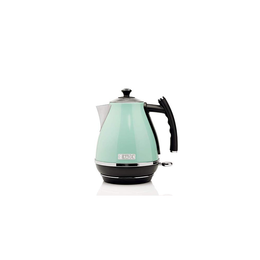 Cotswold Green Electric Kettle - 1.7L with 3KW Fast Boil, Stainless Steel Electric Kettle, 360 Base, Boil-Dry Protection - Retro Style Kettle and