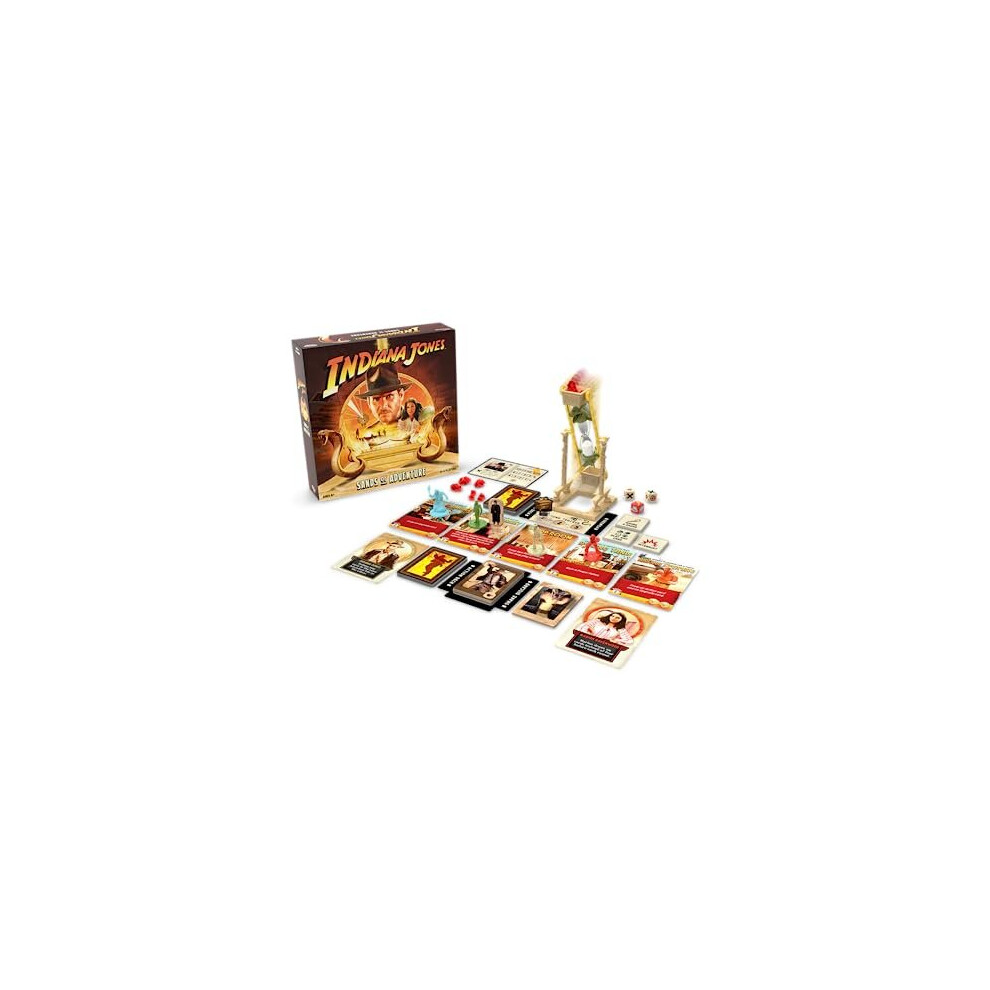 Games Indiana Jones Sands Of Adventure Board Game | Ages 8+ | 2-4 Players | 45 Minutes Playing Time | Strategy, Adventure, And Cooperative Gameplay