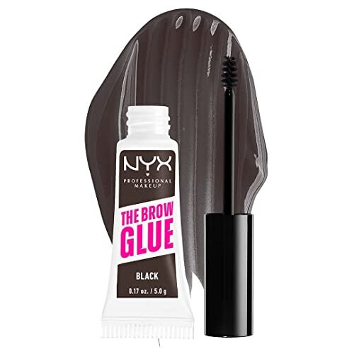 NYX Professional Makeup The Brow Glue, Instant Brow Styler, 05 Schwarz