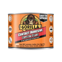 Contact Adhesive, 250ml Tin - Crystal Clear All Purpose Glue for Indoor & Outdoor Projects | 100% Waterproof & No Run Formula