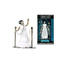 253251016 Toys Universal Monsters Bride of Frankenstein 6” Deluxe Collector Figure, White, Standard Size