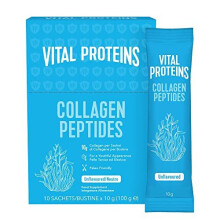 Collagen Peptides Powder Supplement Travel Packs Unflavored Skin Hair NAI Joint Health 10g per Serving 10 Packets(10ct per Box)